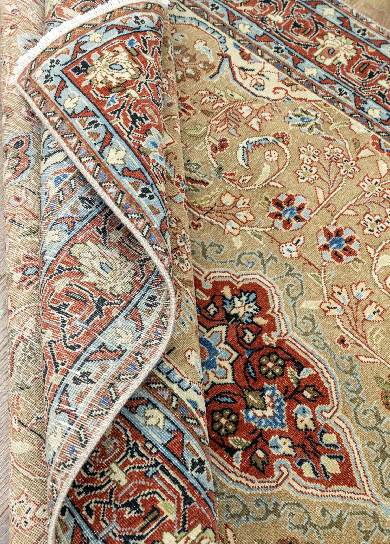 Soho Antiq-Pakdest Etnik çiçek Desenli El Dokuma İran Halısı 131x201 Cm-Halı-6-Milagron.com