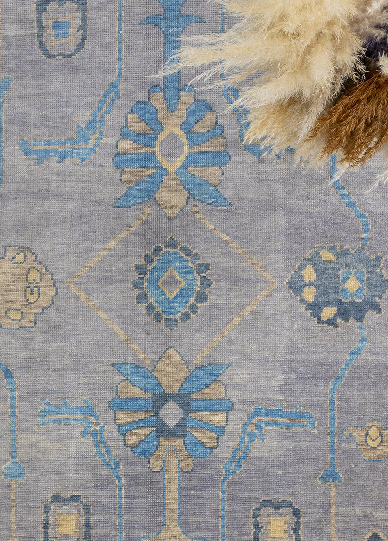 Soho Antiq-Pepuza El Dokuması Etnik Desenli Uşak Halısı 303x423 Cm-Halı-5-Milagron.com