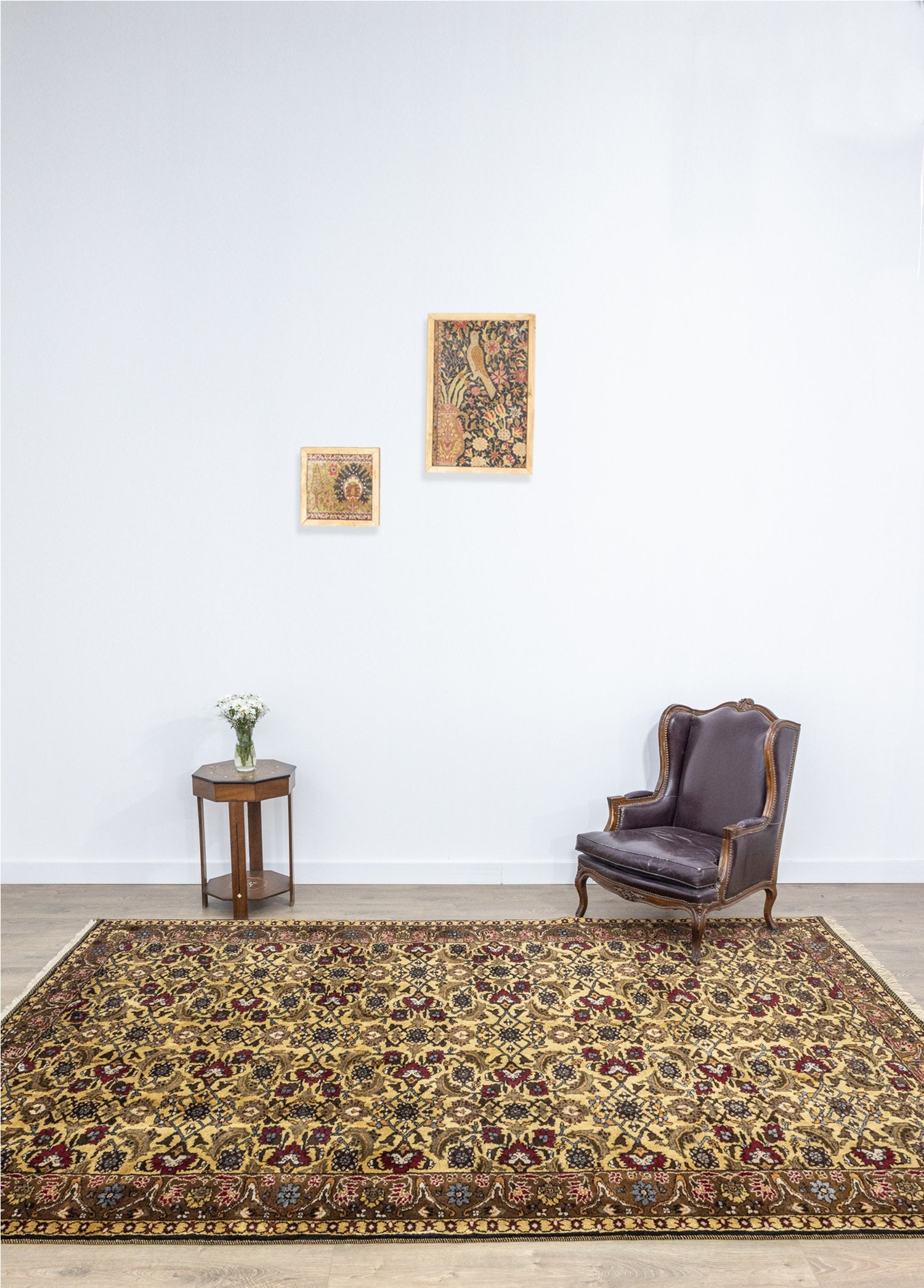 Soho Antiq-Pomelon Floral Desenli El Dokuma Köy Halısı 224x343 Cm-Halı-2-Milagron.com