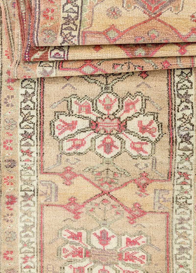 Soho Antiq-Riya Su Yolu Desenli El Dokuma Yolluk 88x389 Cm-Halı-4-Milagron.com