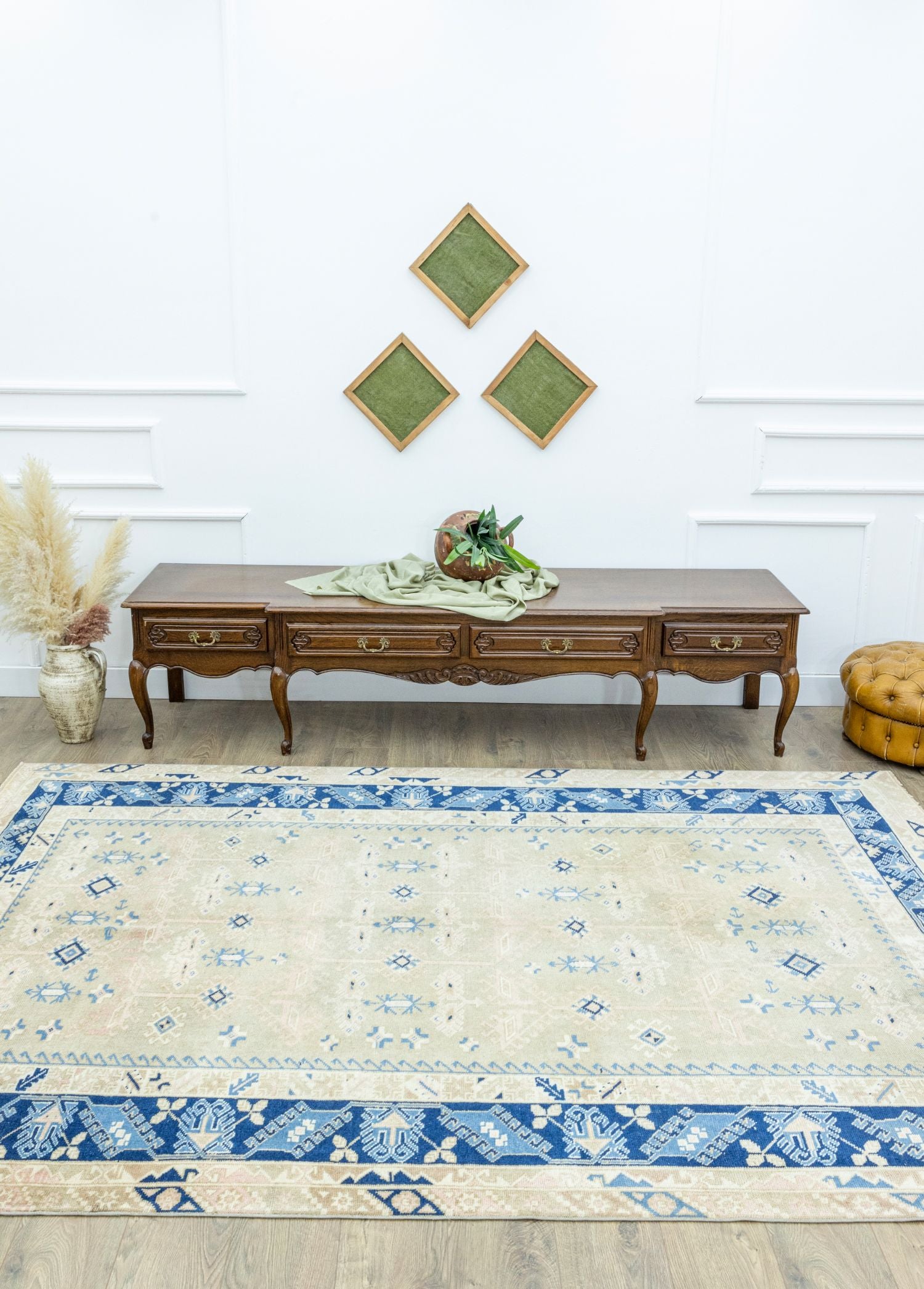 Soho Antiq-Samir Rustik Tasarımlı El Dokuma Yün Halı 198x292 Cm-Halı-2-Milagron.com