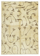 Soho Antiq-Sandine İlkel Tasarımlı El Dokuma Kendir Halı 242x332 Cm-Halı-1-Milagron.com