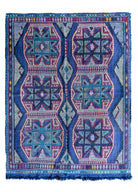 Soho Antiq-Sara Yıldız Desenli El Dokuma Cicim Yün Kilim 134x178 Cm-Halı-1-Milagron.com