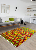 Soho Antiq-Seva Geometrik Desenli Dekoratif Tülü Halı 122x211 Cm-Halı-2-Milagron.com