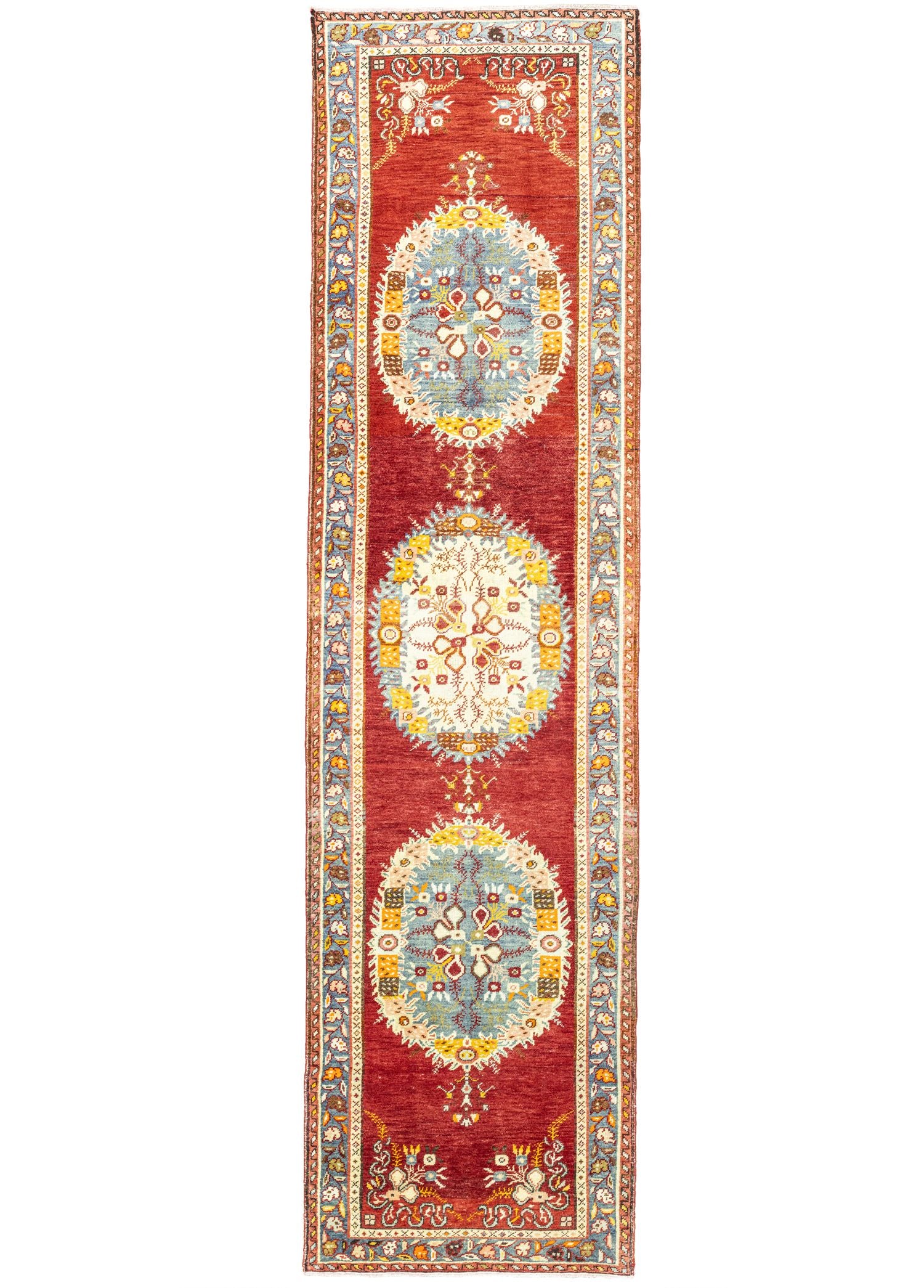Soho Antiq-Soma El Dokuma Denizli Güney Yolluk 102x387 Cm-Halı-1-Milagron.com