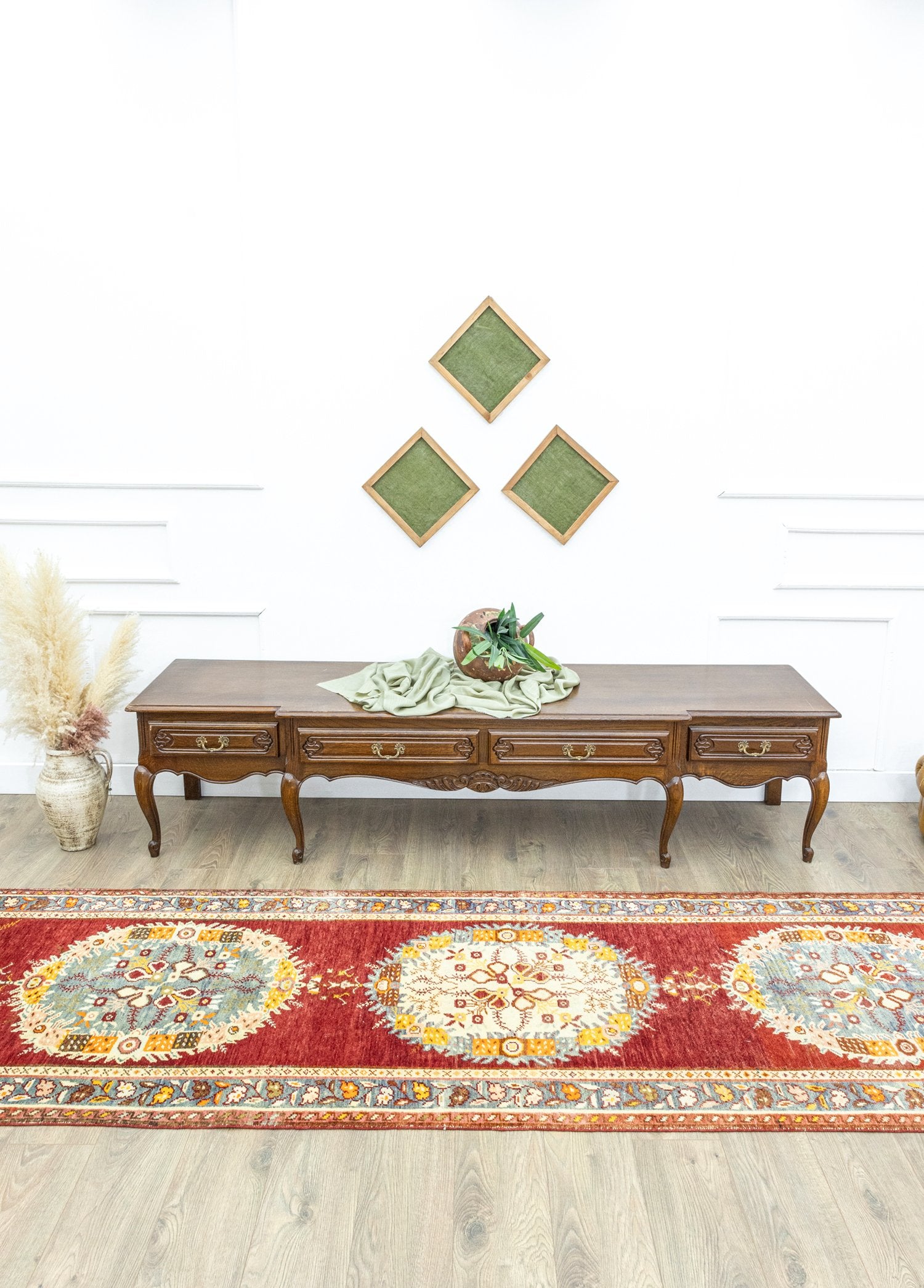 Soho Antiq-Soma El Dokuma Denizli Güney Yolluk 102x387 Cm-Halı-2-Milagron.com