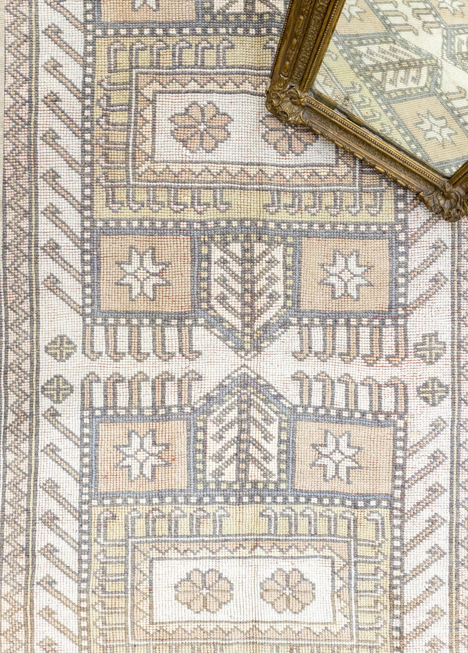 Soho Antiq-Sukhrat İlkel Motifli El Dokuması Yün Halı 141x243 Cm-Halı-3-Milagron.com