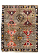 Soho Antiq-Tagged İlkel Desenli Shaggy Yün Halı 152x191 Cm-Halı-1-Milagron.com