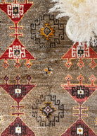 Soho Antiq-Tagged İlkel Desenli Shaggy Yün Halı 152x191 Cm-Halı-3-Milagron.com