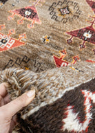 Soho Antiq-Tagged İlkel Desenli Shaggy Yün Halı 152x191 Cm-Halı-4-Milagron.com