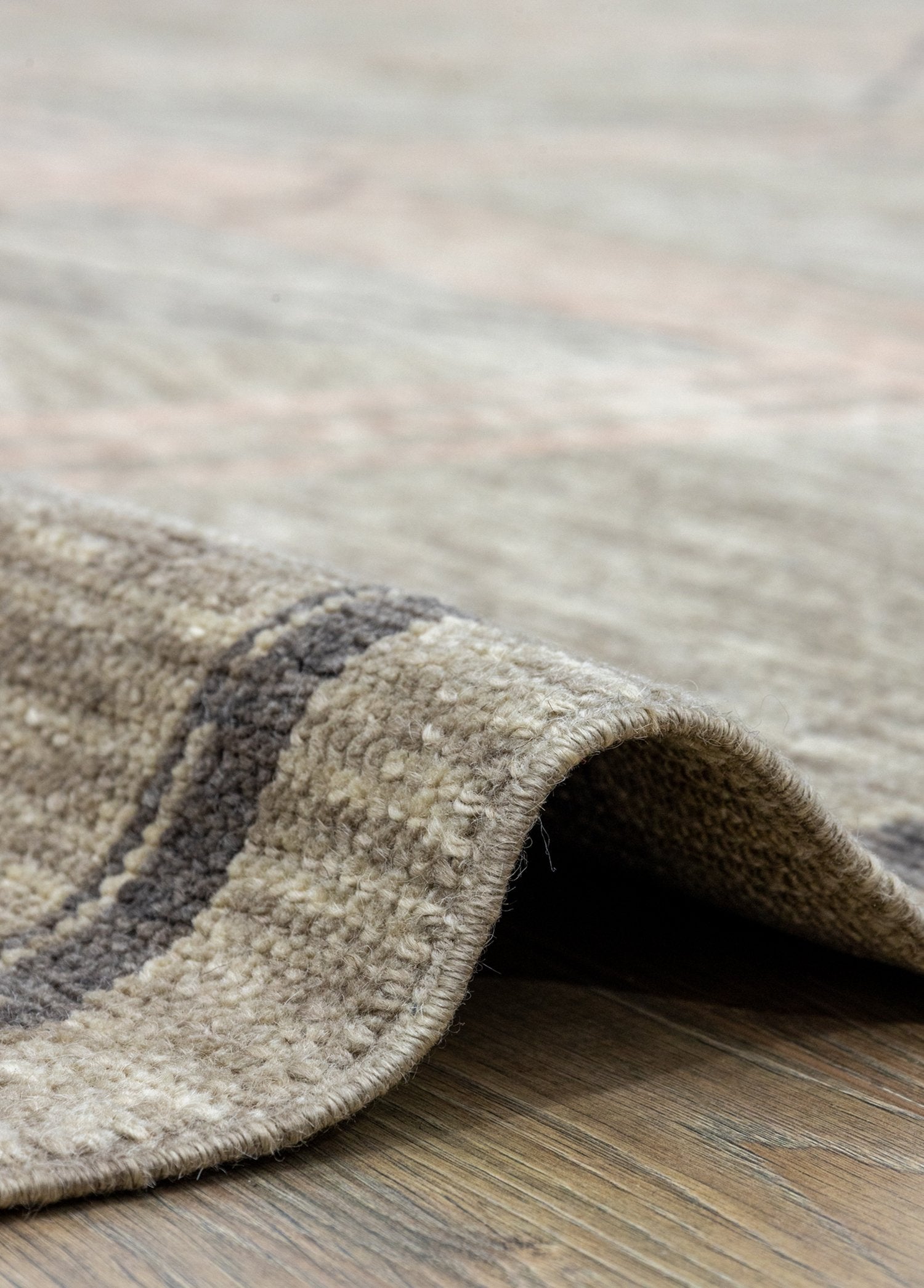 Soho Antiq-Tan Tan El Dokuma Modern Figürlü Yün Halı 281x382 Cm-Halı-5-Milagron.com