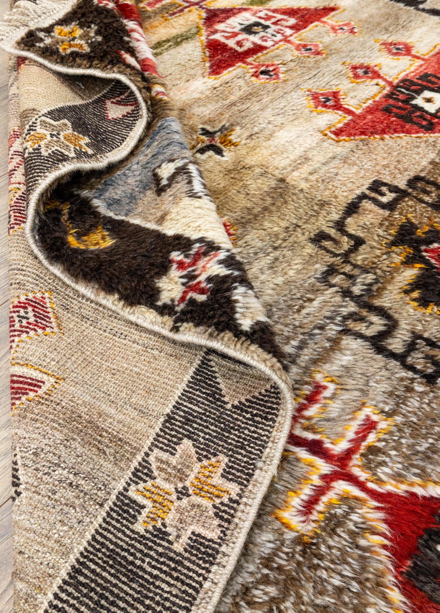 Soho Antiq-Tapio Abrajlı El Dokuma Tülü Halı 151x183 Cm-Halı-6-Milagron.com