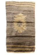 Soho Antiq-Terra İlkel Desenli El Dokuma Tülü Halı 107x186 Cm-Halı-1-Milagron.com