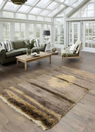 Soho Antiq-Terra İlkel Desenli El Dokuma Tülü Halı 107x186 Cm-Halı-2-Milagron.com