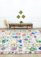 Soho Antiq-Timer İlkel Figürlü Renkli El Dokuma Halı 273x403 Cm-Halı-2-Milagron.com