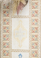 Soho Antiq-Tıraz Bordür Desenli El Dokuma Uşak Yolluk 81x408 Cm-Halı-4-Milagron.com