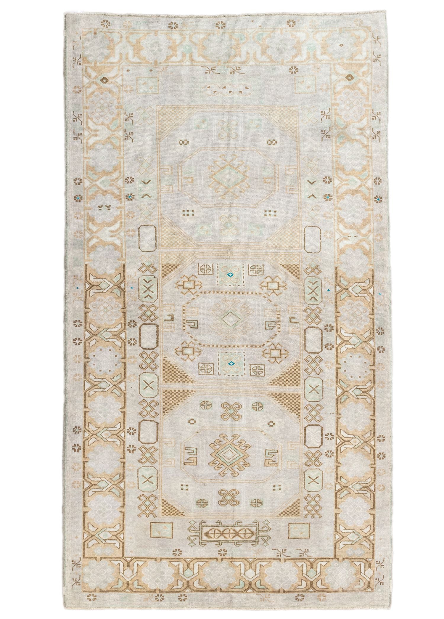 Soho Antiq-Tivka Rustik Desenli El Dokuma Yün Halı 144x268 Cm-Halı-1-Milagron.com