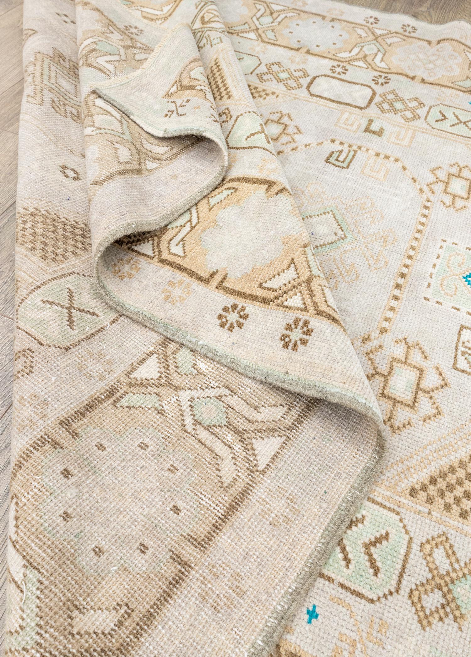 Soho Antiq-Tivka Rustik Desenli El Dokuma Yün Halı 144x268 Cm-Halı-6-Milagron.com