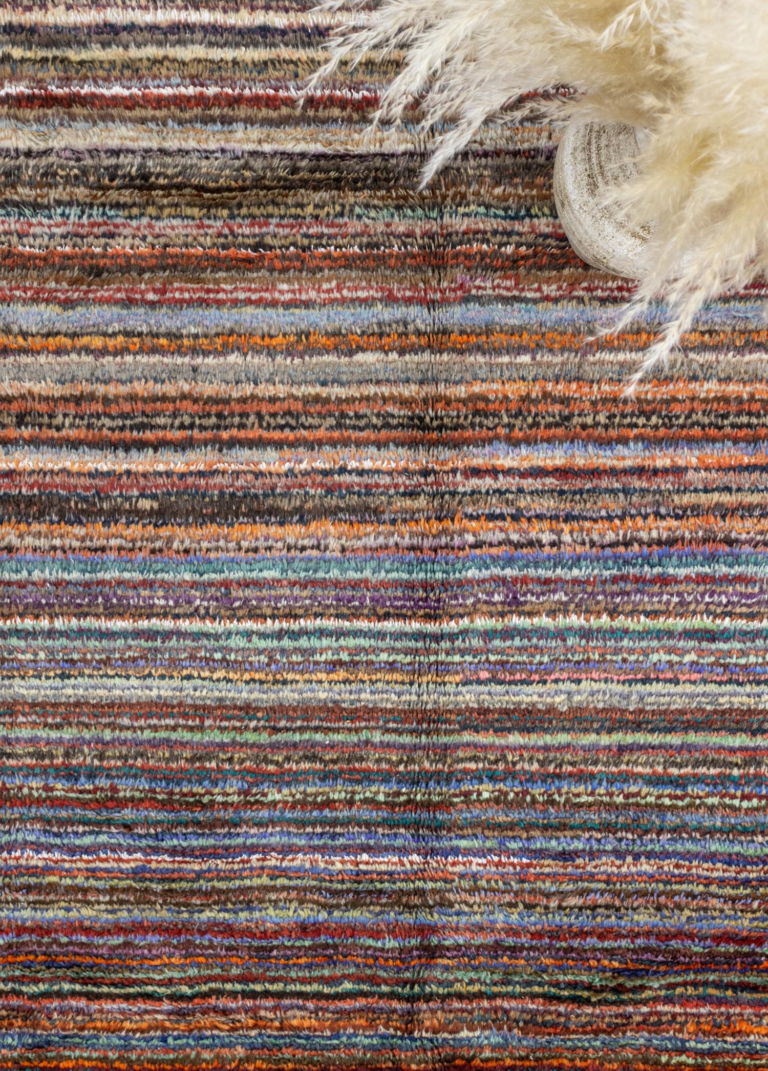 Soho Antiq-Tiznit El Dokuması Bohem Rengarenk Yün Halı 232x322 Cm-Halı-3-Milagron.com