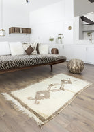 Soho Antiq-Tozgun İlkel Desenli El Dokuma Tülü Halı 95x191 Cm-Halı-2-Milagron.com