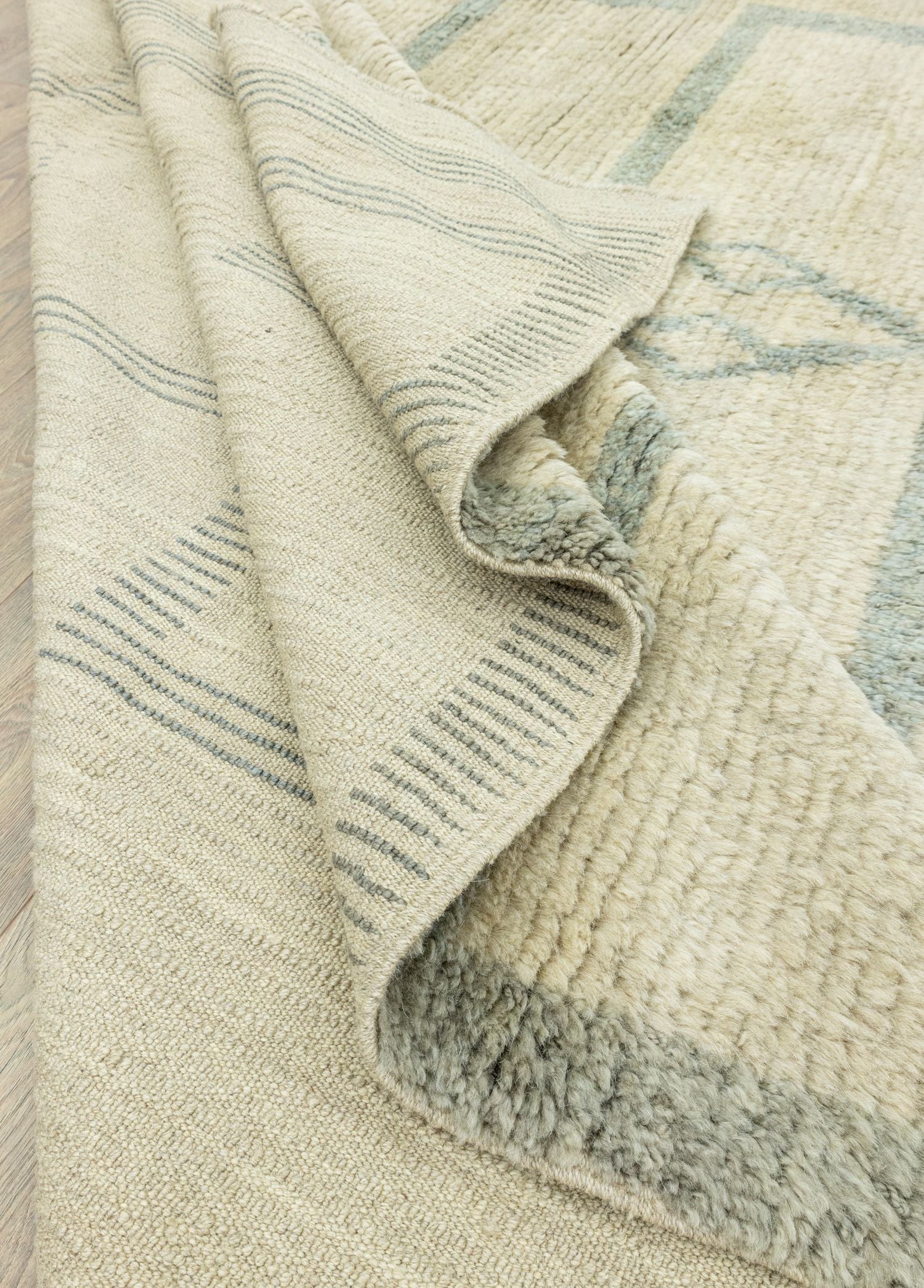 Soho Antiq-Vales İlkel Desenli Yün Shaggy Halı 300x420 Cm-Halı-6-Milagron.com