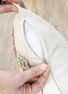 Soho Antiq-Zafir Yaprak Desenli İpek Kırlent 50x50 Cm-Yastık-6-Milagron.com