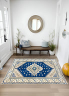 Soho Antiq-Zambak Rustik Desenli El Dokuma Yün Halı 146x201 Cm-Halı-2-Milagron.com