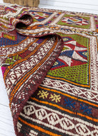 Soho Antiq-Zerda El Dokuması Geometrik Desenli Cicim Kilim 170x290 Cm-Halı-5-Milagron.com