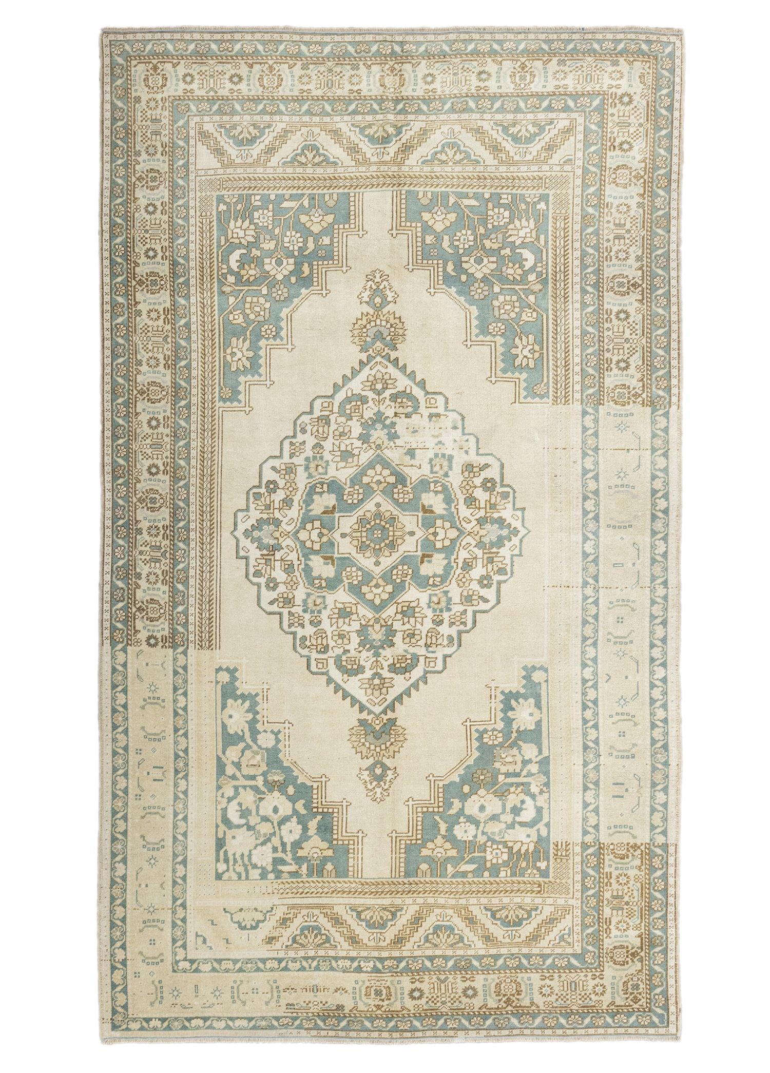 Soho Antiq-Zeren Abraj Desenli El Dokuma Yün Halı 179x299 Cm-Halı-1-Milagron.com