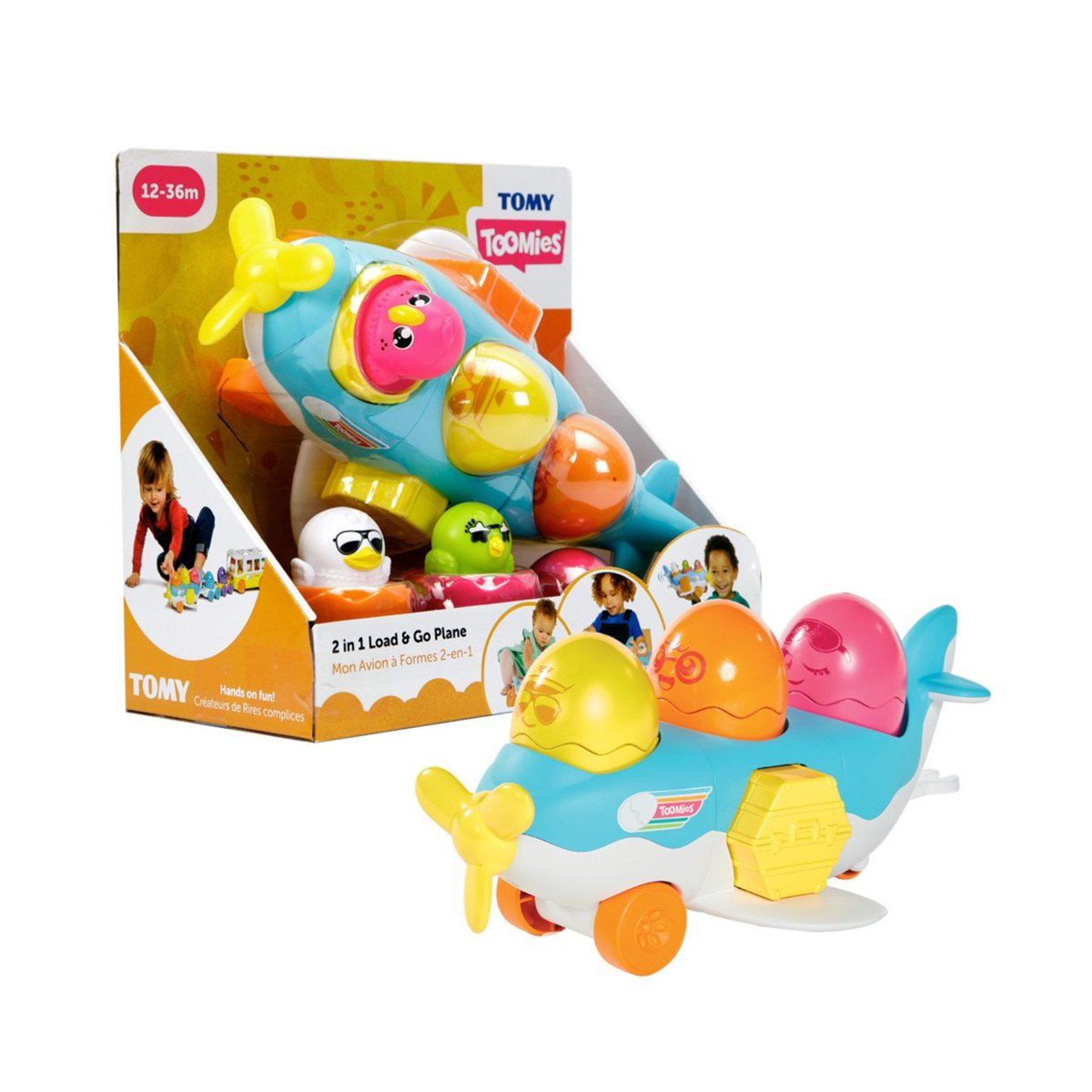 Tomy-2si1 Arada Uçak Ve Saklambaçlı Yumurtalar-Bebek Oyuncakları-1-Milagron.com