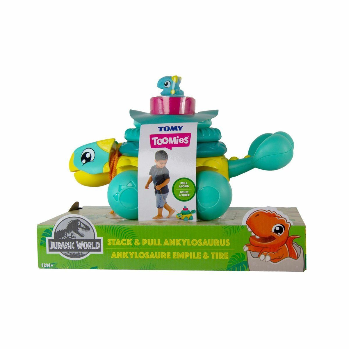 Tomy-Toomies Jurassic World Diz Ve Çek Anki +12 Ay-Bebek Oyuncakları-1-Milagron.com