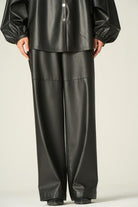 Vuu-Deri Bol Paça Pantolon-Deri Pantolon-1-Milagron.com