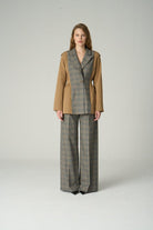 Vuu-Ekose Garnili Ceket-Ceket-1-Milagron.com