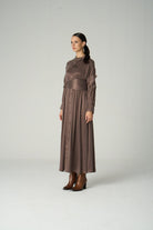 Vuu-Kolları Cepli Elbise-Elbise-3-Milagron.com