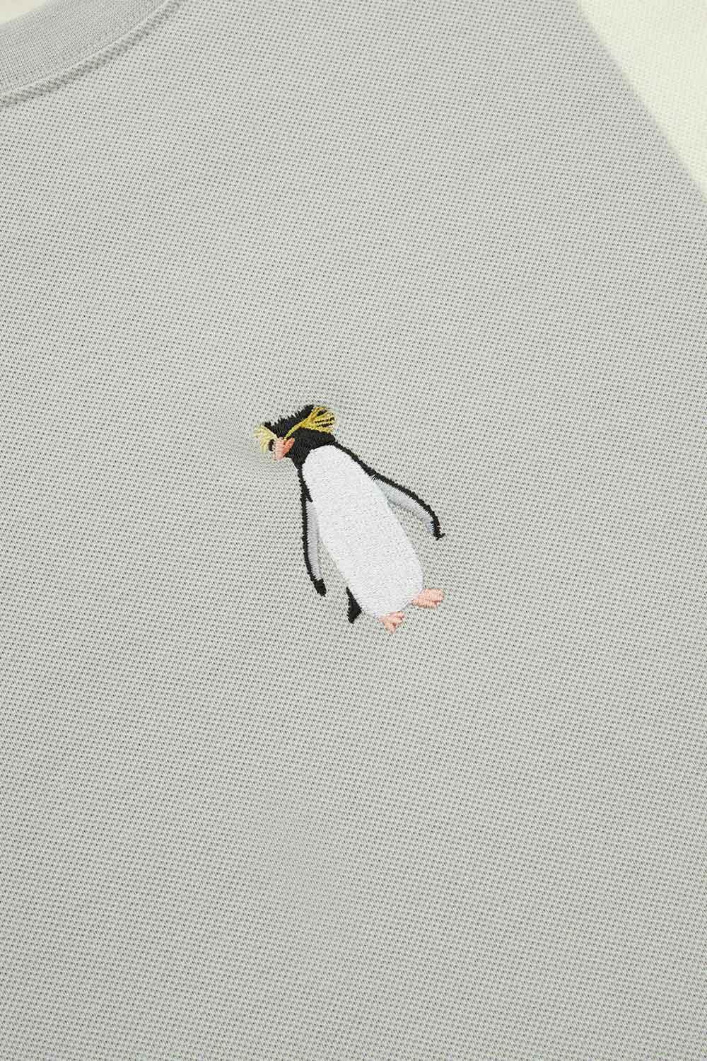 WWF Market-Güney Kara Pengueni Colorblock T-Shirt - Gri-T-Shirts-3-Milagron.com