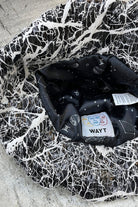 Wayt-Moon Child Suni Kürklü Siyah Vinil Kova Şapka-Bucket Hat-3-Milagron.com