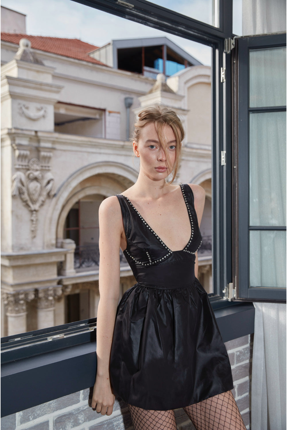 Zeynep Mayruk-Nara Dress Mini Black-Elbise-1-Milagron.com