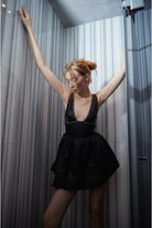 Zeynep Mayruk-Nara Dress Mini Black-Elbise-2-Milagron.com