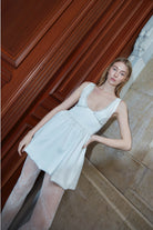 Zeynep Mayruk-Nara Dress Mini White-Elbise-3-Milagron.com