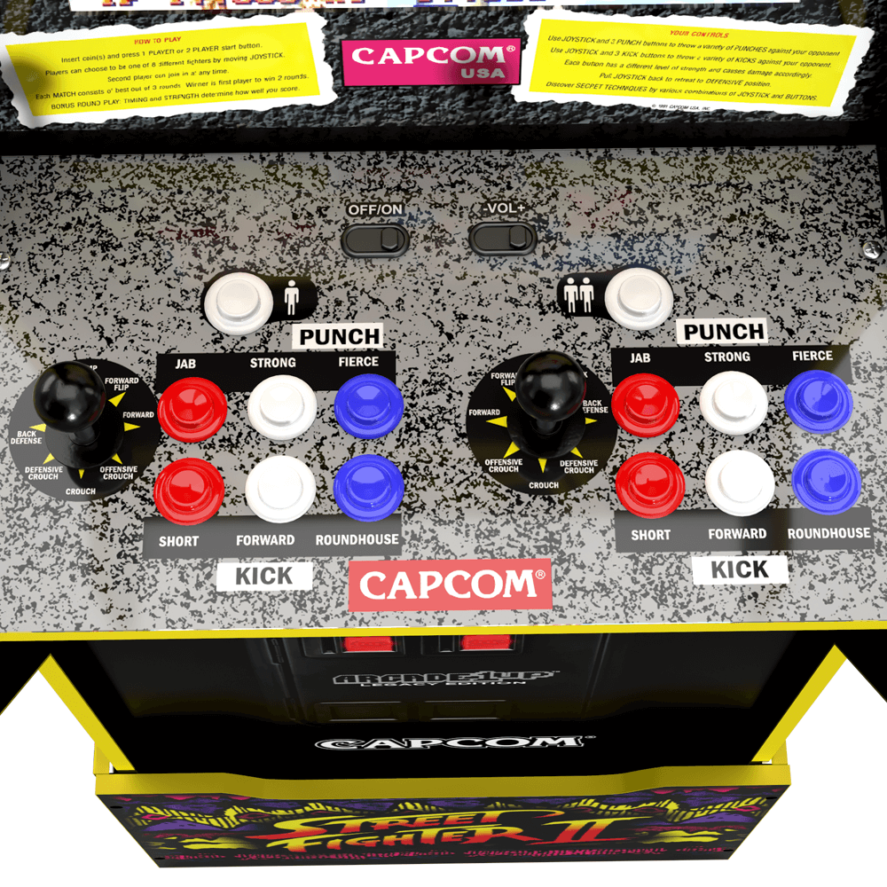 Arcade1 Up Arcade1Up Capcom Legacy Street Fighter Lisanslı Oyun Konsolu (Sehpalı) Oyun Konsolları | Milagron 