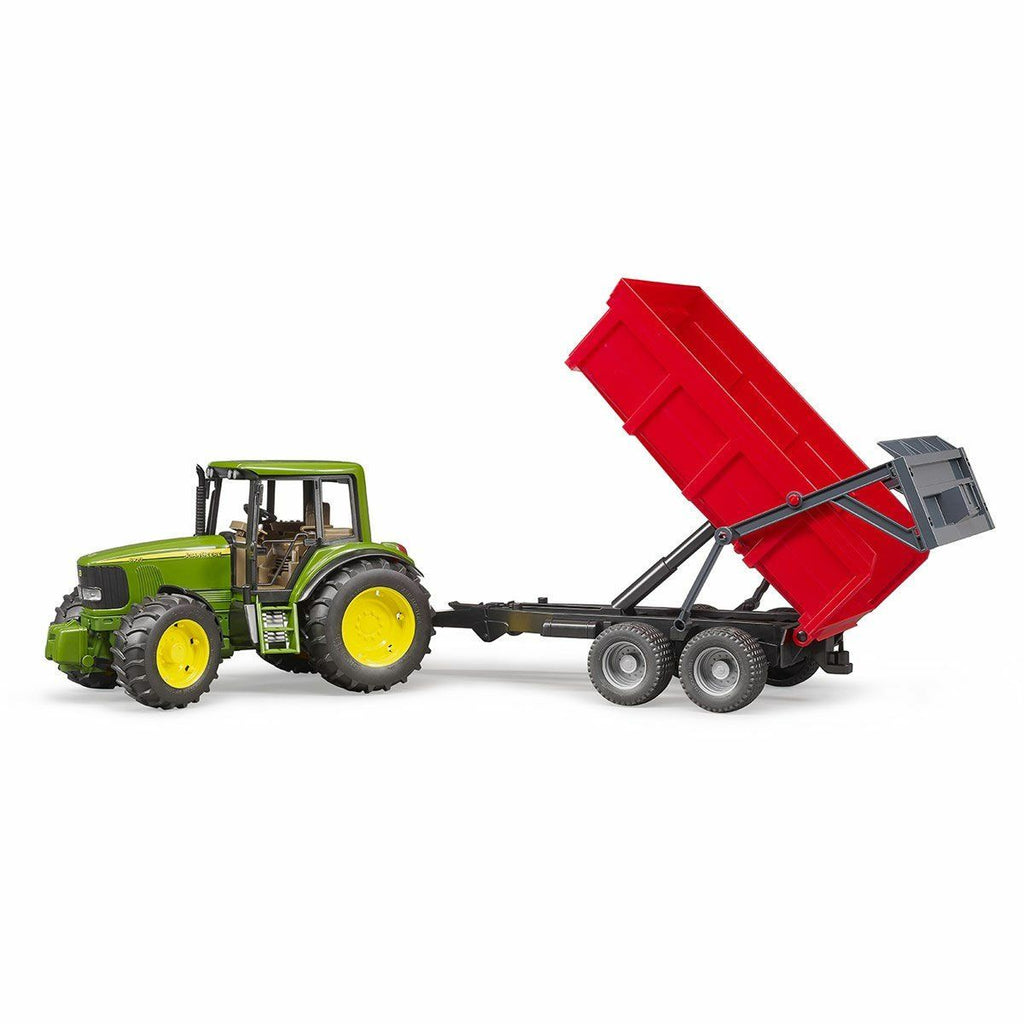 Bruder John Deere 6920 Traktör + Kırmızı Römork Oyuncak Kamyon ve İş Makineler | Milagron 