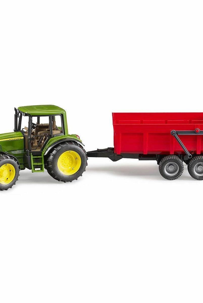 Bruder John Deere 6920 Traktör + Kırmızı Römork Oyuncak Kamyon ve İş Makineler | Milagron 
