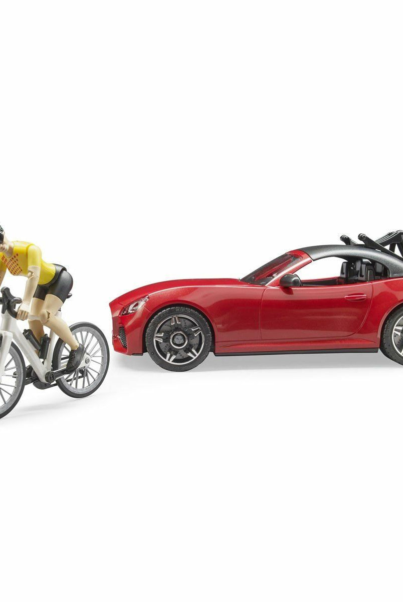Bruder Roadster Araba Bisiklet Ve Sürücüsü Oyuncak Arabalar ve Setleri | Milagron 