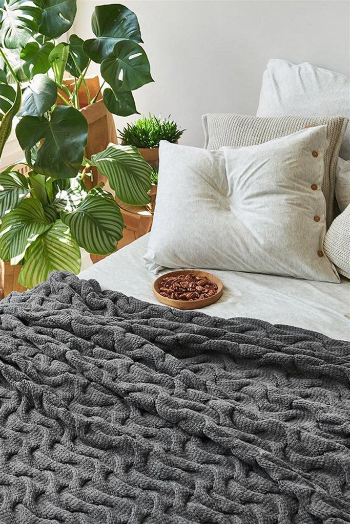 Moyha | Ev Tekstili | Chunky Antasit Yatak Örtüsü (180 x 240) | Milagron 