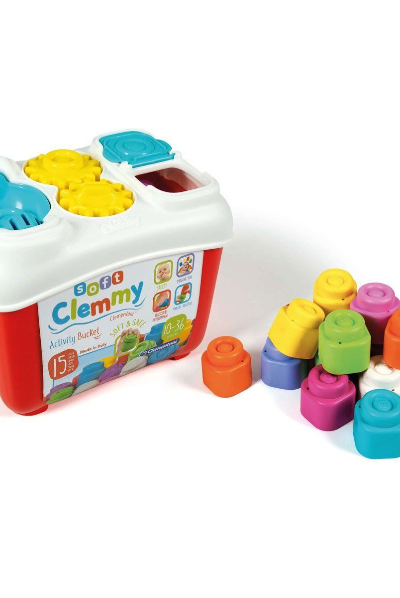 Clementoni Soft Clemmy Yumuşak Blok Bultak Kovası 15 Parça 6 36 Ay Bebek Oyuncakları | Milagron 