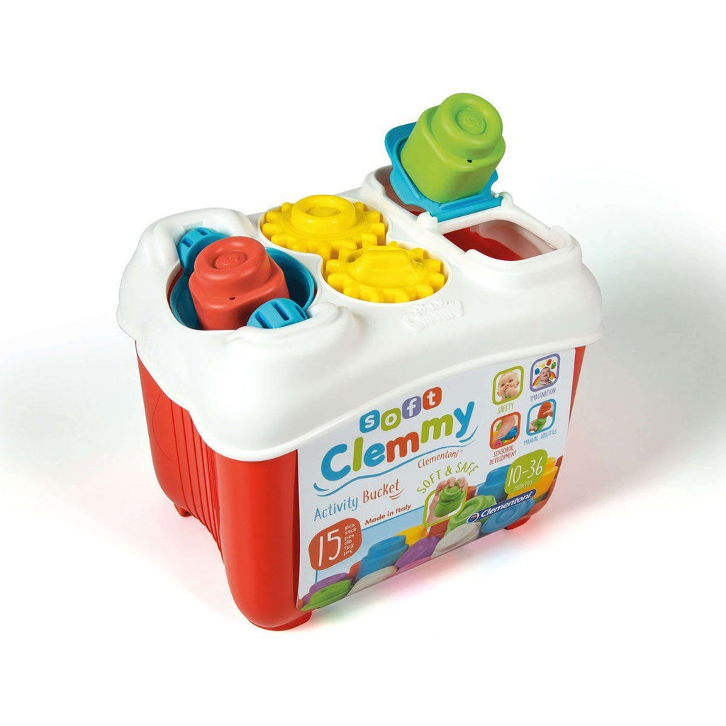 Clementoni Soft Clemmy Yumuşak Blok Bultak Kovası 15 Parça 6 36 Ay Bebek Oyuncakları | Milagron 