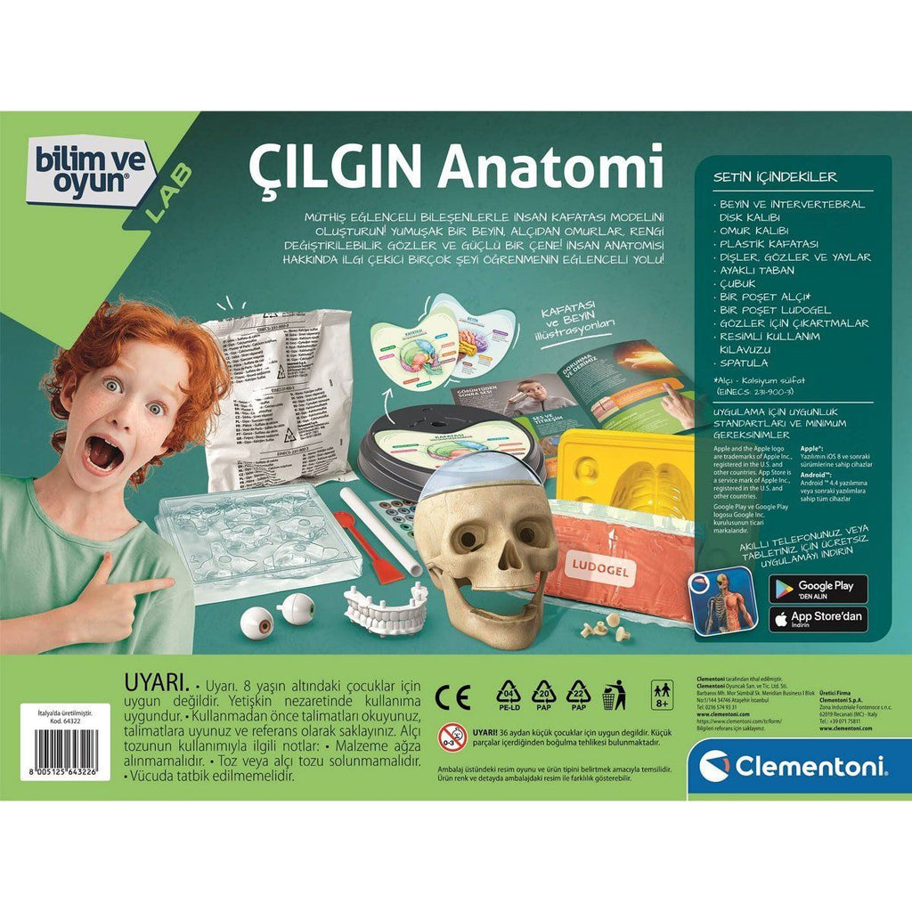 Clementoni Çılgın Anatomi Bilim Ve Oyun +7 Yaş Oyun Setleri | Milagron 