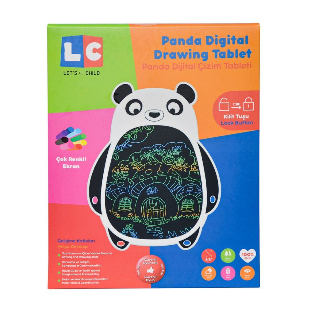 Let's Be Child 8,5'' Panda Dijital Çizim Tableti Bebek Oyuncakları | Milagron 