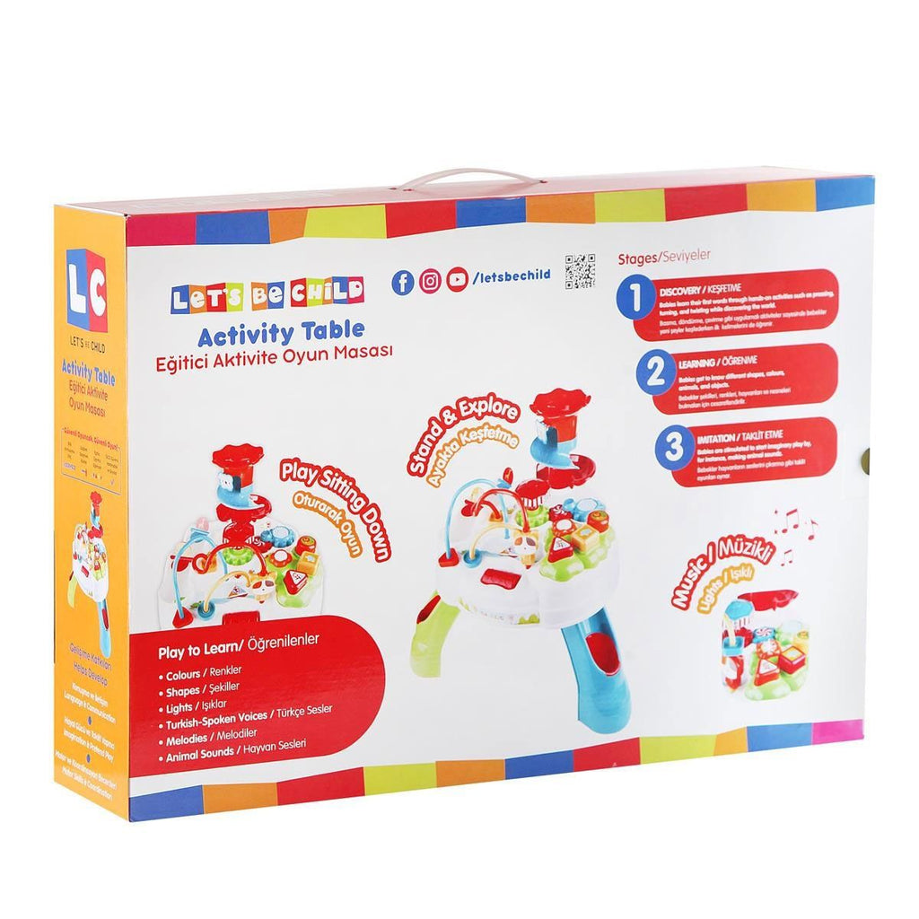 Let's Be Child Eğlenceli Aktivite Masası Bebek Oyuncakları | Milagron 