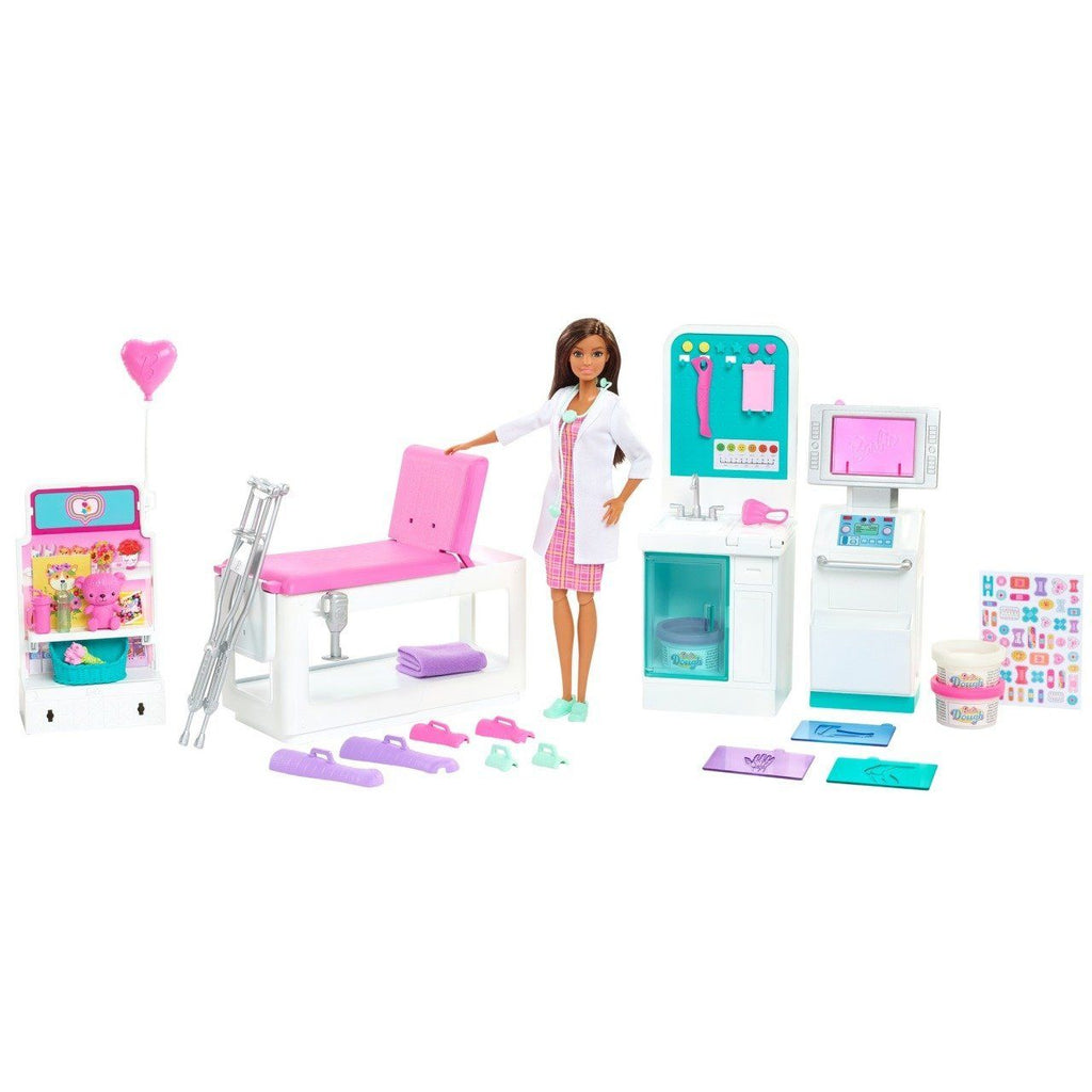 Barbie Barbie'nin Klinik Oyun Seti Biriktirilebilir Oyuncaklar ve Setleri | Milagron 